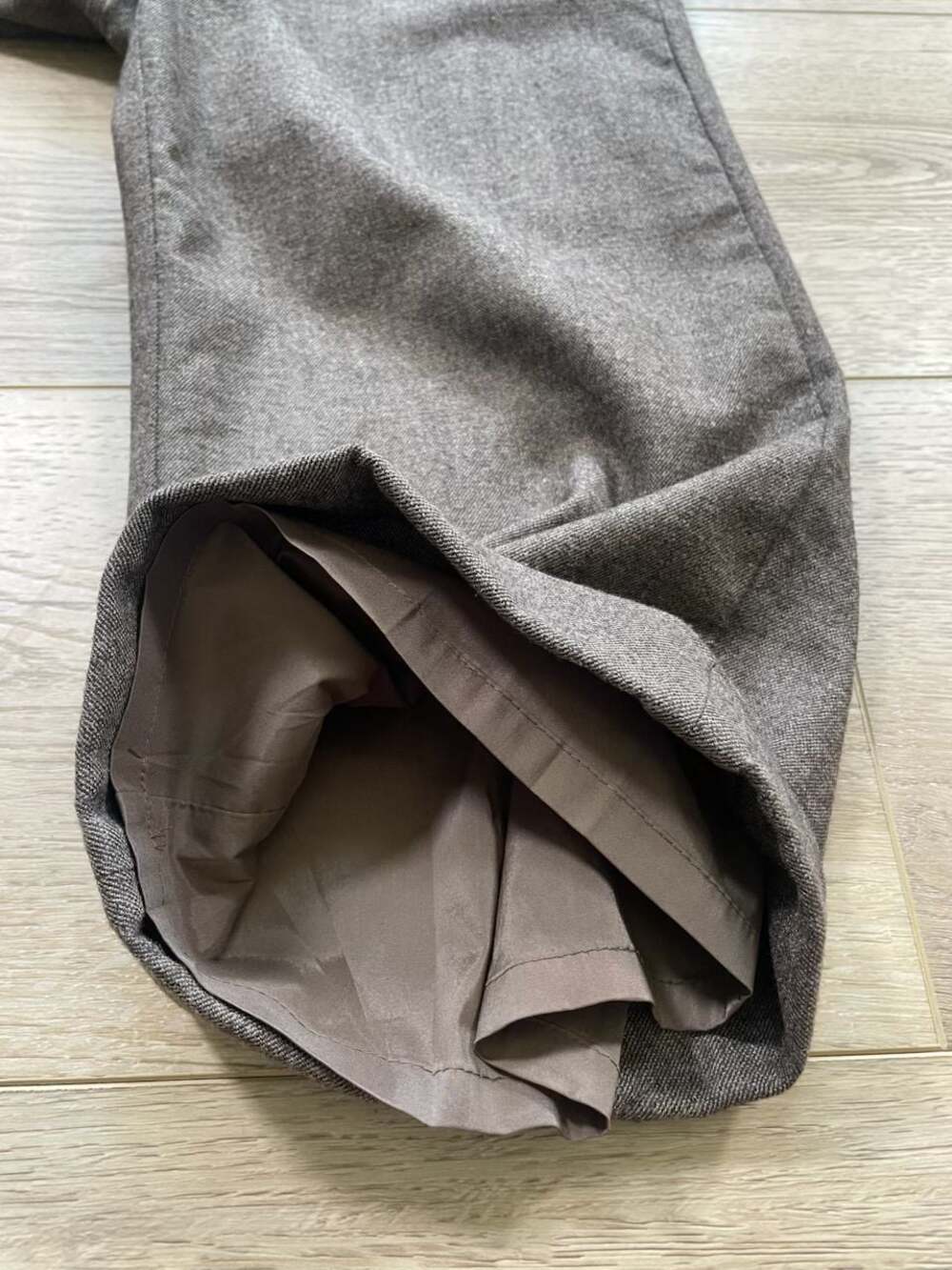 Banana Republic Ryan Fit Stretch Brown Tweed Cuffed Cropped Pants Size 6 - Picture 9 of 11
